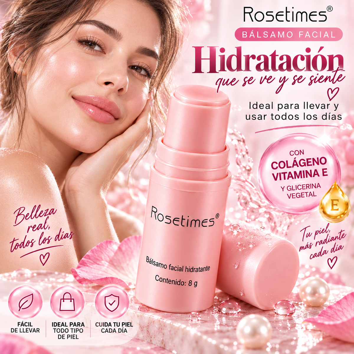 Balsamo Facial Rosetimes Antiarrugas