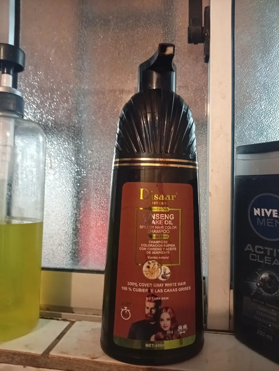 Fotografía enviada por cliente: botella de shampoo colorante Dissar