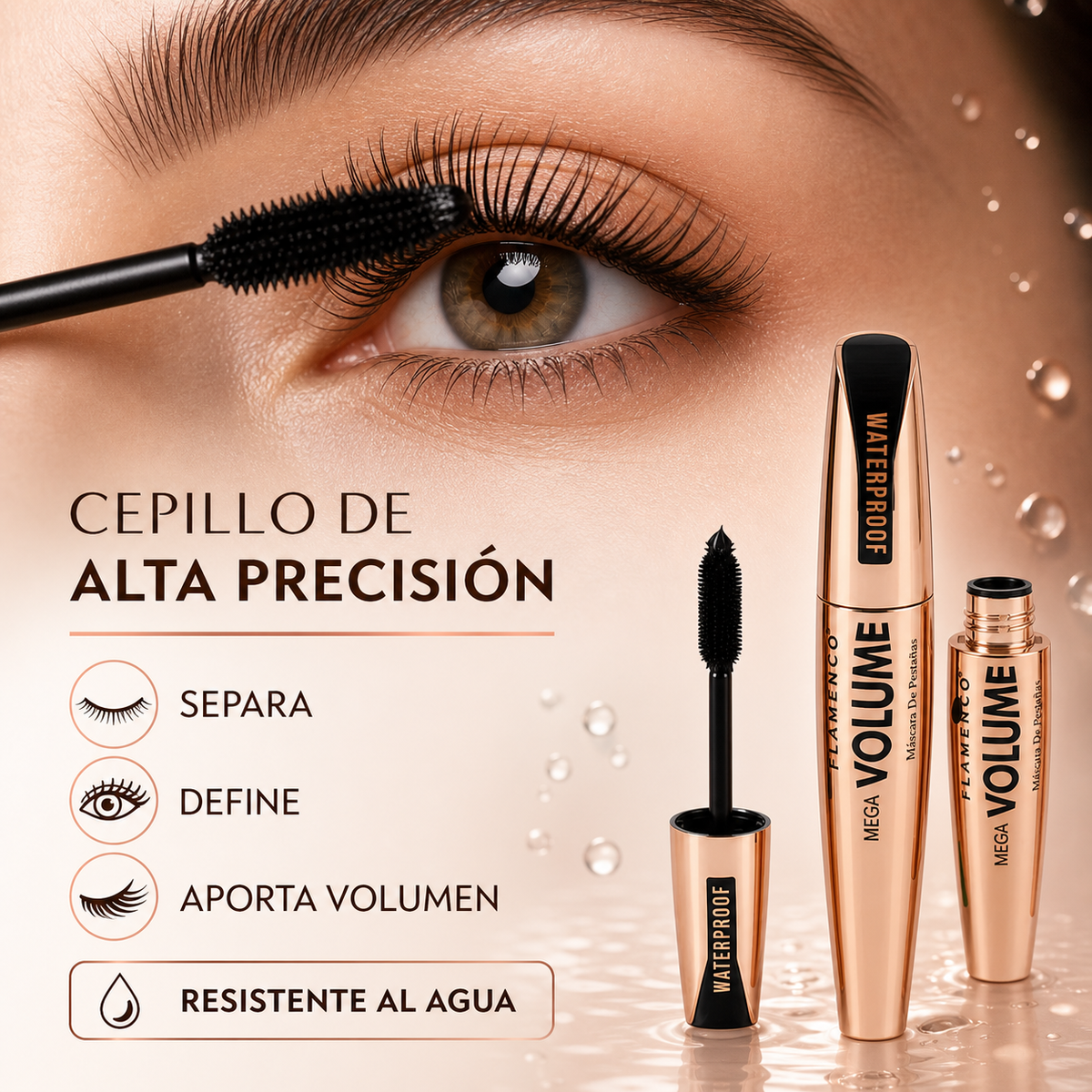 Máscara de Pestañas Ultra Volumen Waterproof