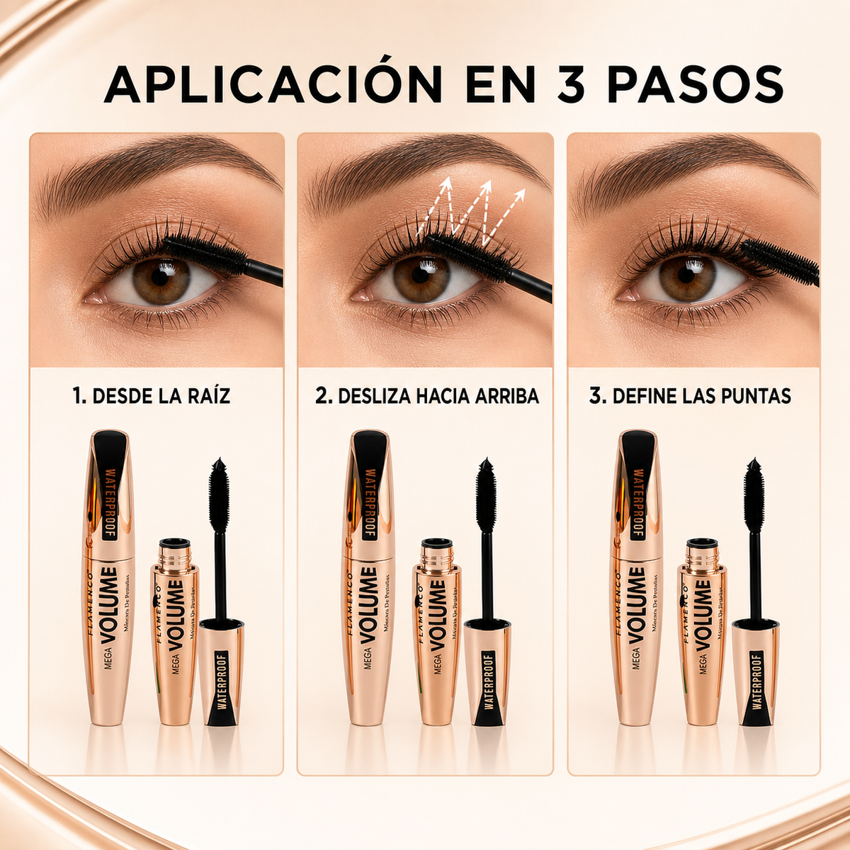 Máscara de Pestañas Ultra Volumen Waterproof