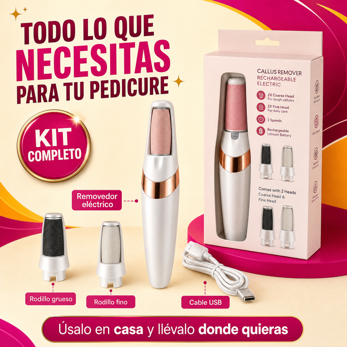 Removedor Callos Eléctrico Recargable